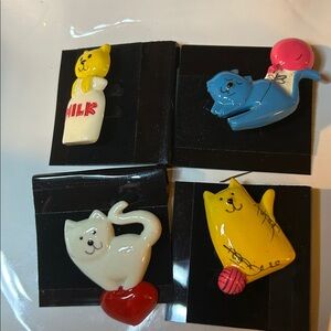 Cat Brooches Combo